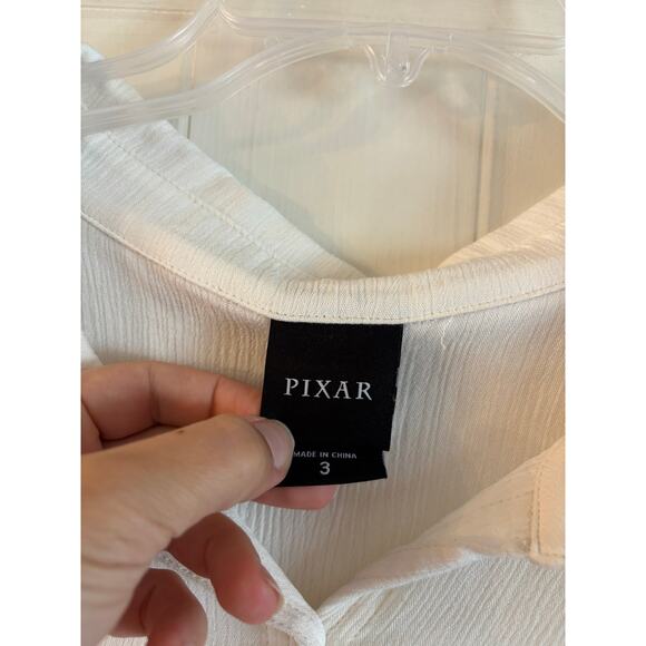 Torrid Disney Pixar Monsters Inc White Button Up Long Sleeve Shirt Size 3X - Picture 5 of 6